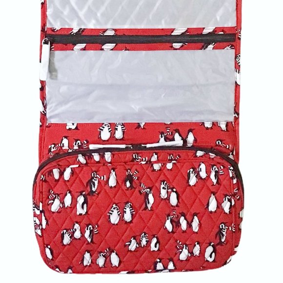 Vera Bradley Hanging Organizer Makeup Bag Penguins - Picture 6 of 9